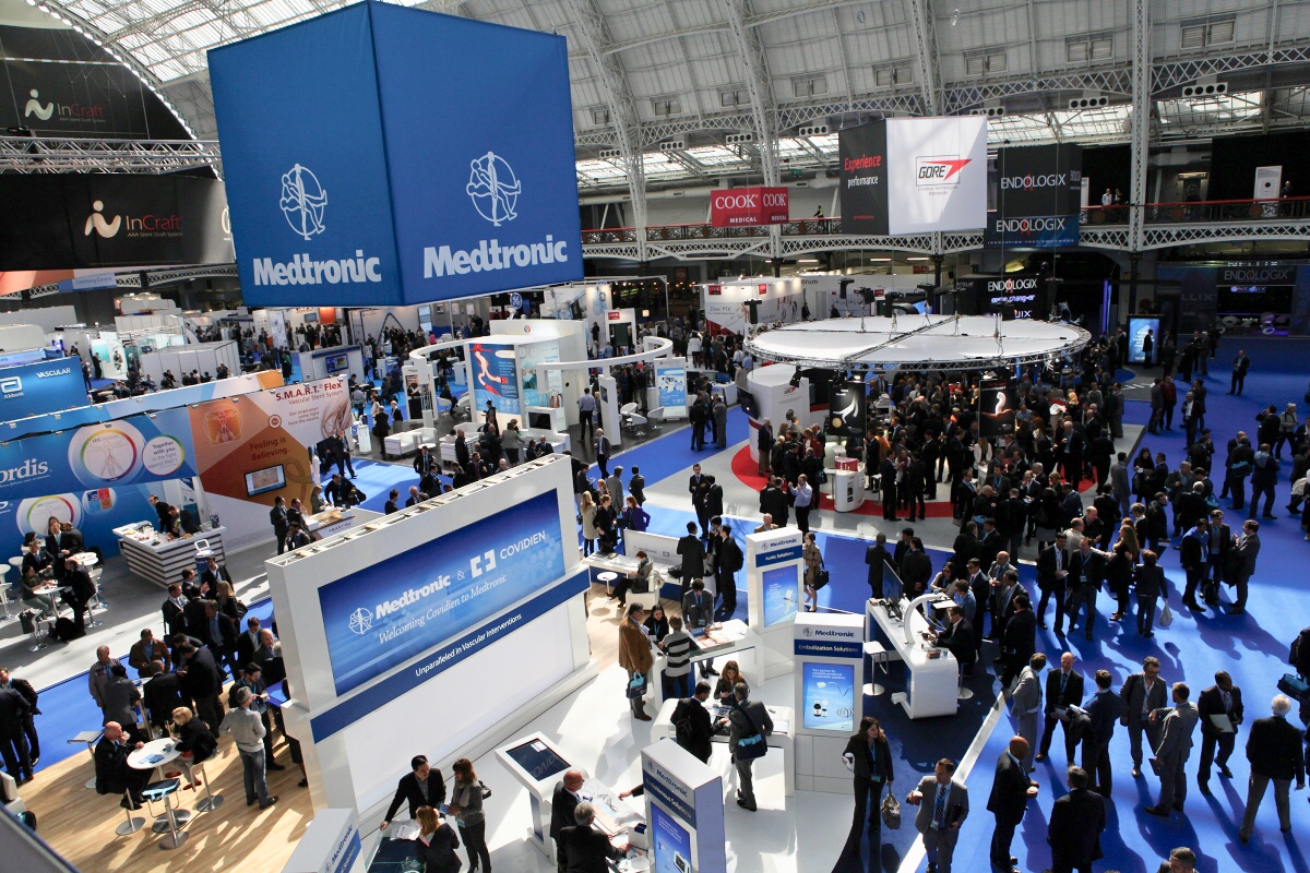 large trade exhibition event